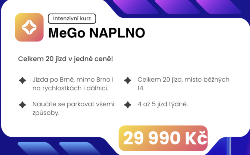 Autoškola Brno MeGo Naplno